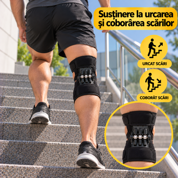 Genunchieră Zenifique - susținere la urcarea și coborârea scărilor